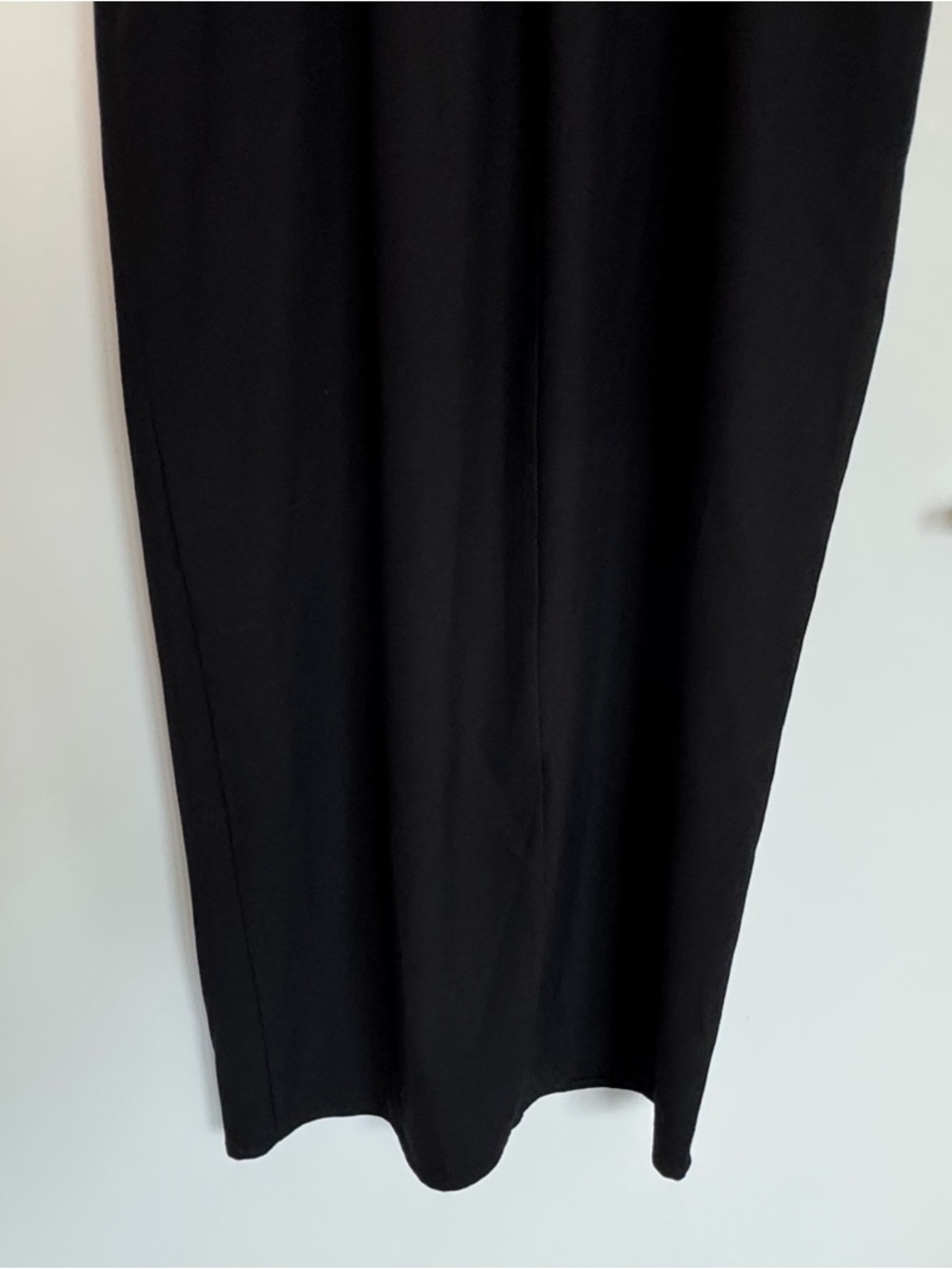 Small Black Midi Tube Dress with Slit Classic Minimalist Old Money Chic Zara - Picture 9 of 15